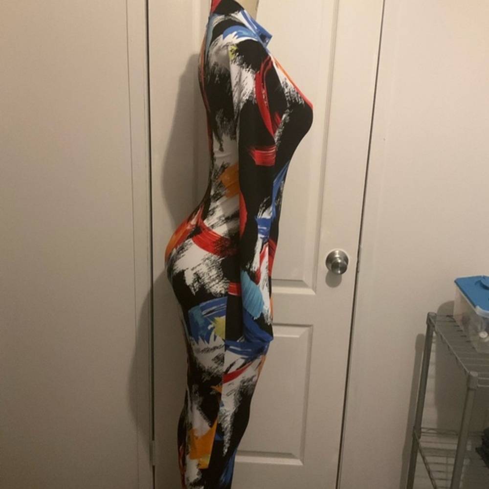 Multicolor Bodycon Dress - Picture 4 of 6